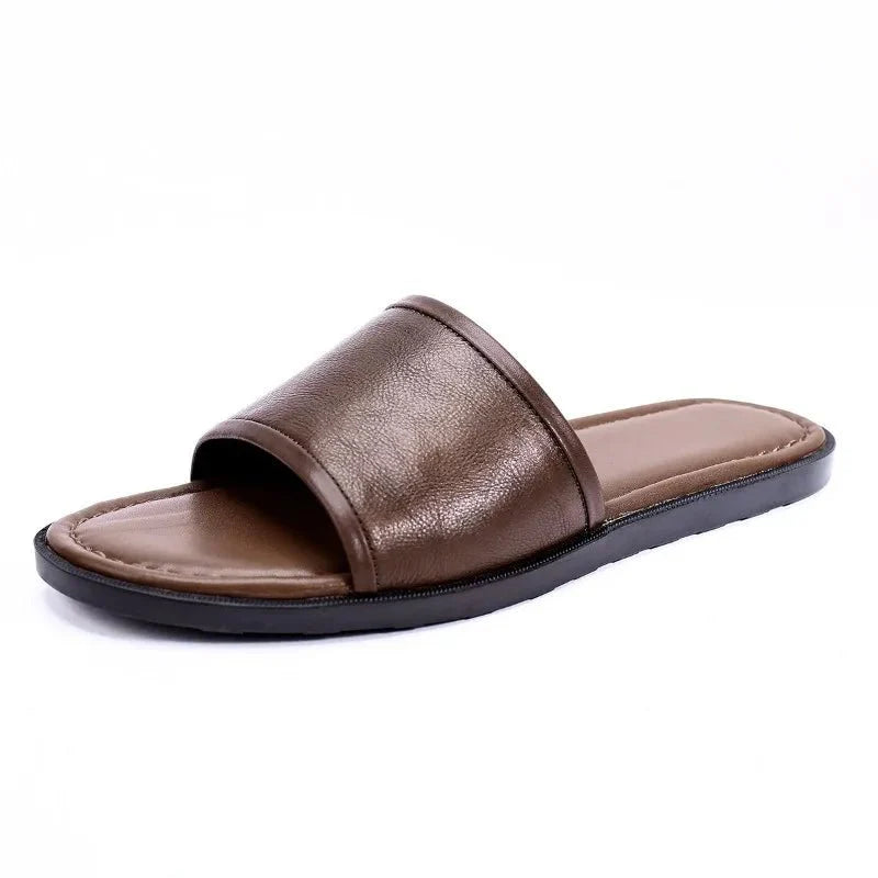 mule-marron-minimaliste-homme-ligne-epuree