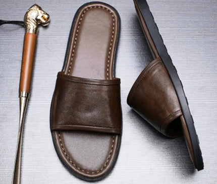 mule-marron-minimaliste-homme-ligne-epuree