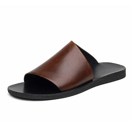 sandales-minimalistes-marron-noir-ouvertes