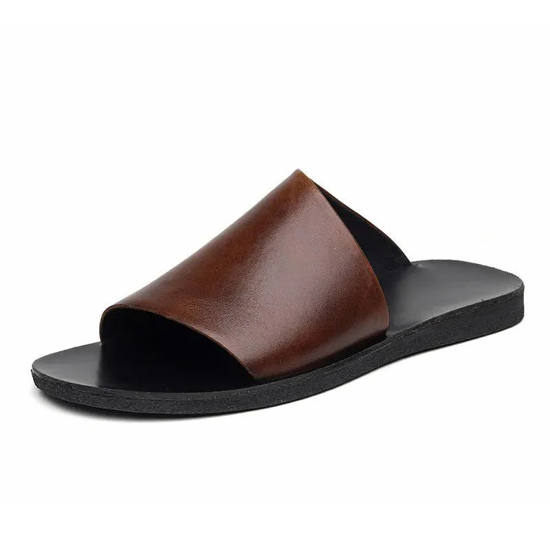 sandales-minimalistes-marron-noir-ouvertes