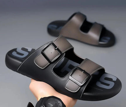 mules-hommes-brides-ajustables-boucles-noires