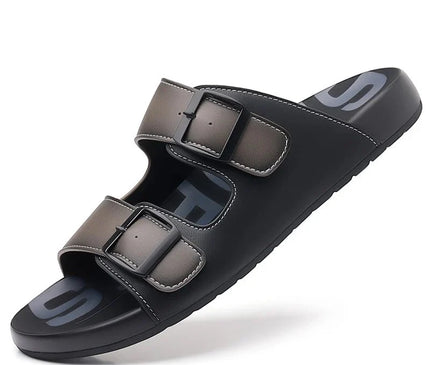 mules-hommes-brides-ajustables-boucles-noires