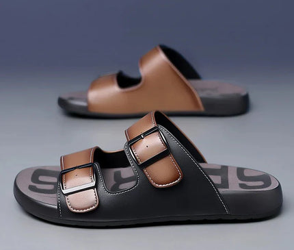 mules-hommes-brides-ajustables-boucles-noires