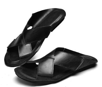 sandales-croisees-marron-style-rustique