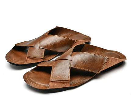sandales-croisees-marron-style-rustique