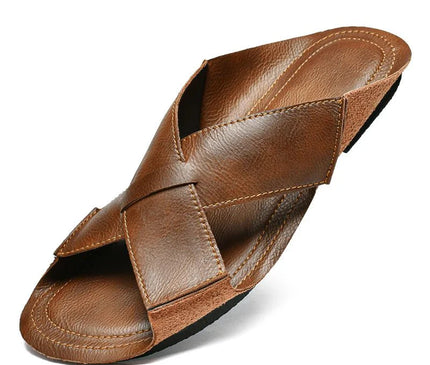 sandales-croisees-marron-style-rustique