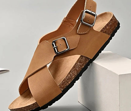 sandale-estivale-semelle-epaisse-croisee-beige