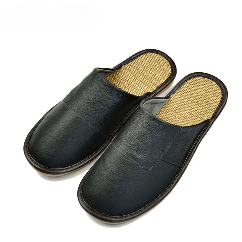 chaussons-rustiques-noirs-semelle-naturelle