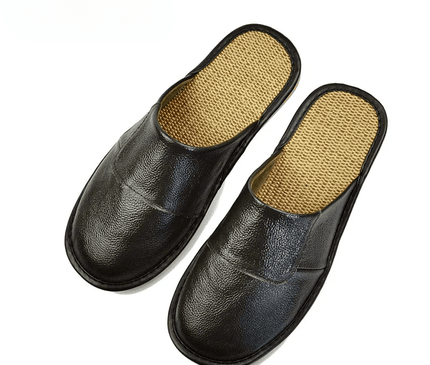 chaussons-rustiques-noirs-semelle-naturelle