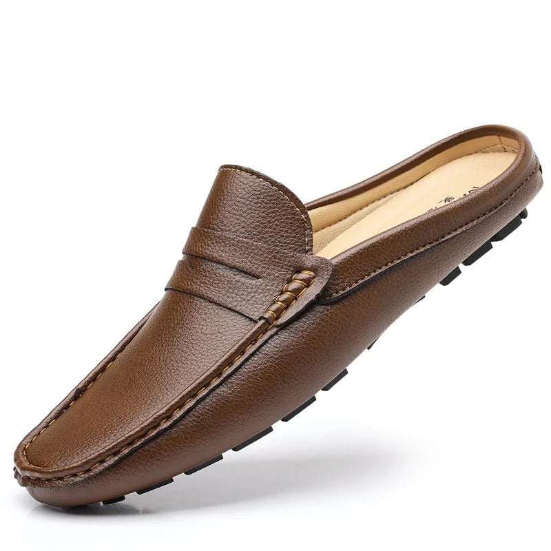 mocassin-marron-ouvert-talon-semelle-crampons