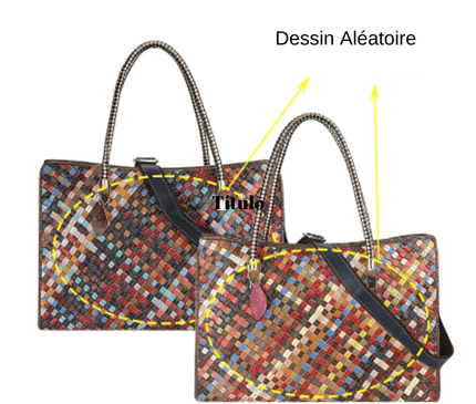 Fourre-Tout Multicolore au Tressage Unique