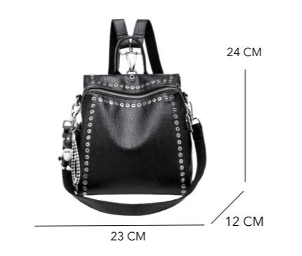 sac-a-dos-urbain-noir-oeillets-metalliques-ourson-decoratif