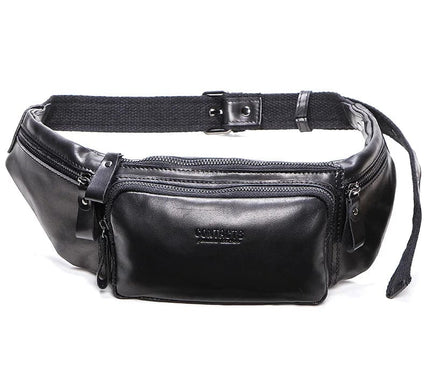 sac-banane-vintage-cuir-brun-sangle-ajustable