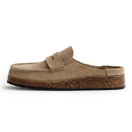 sabot-beige-retro-semelle-liege-texture