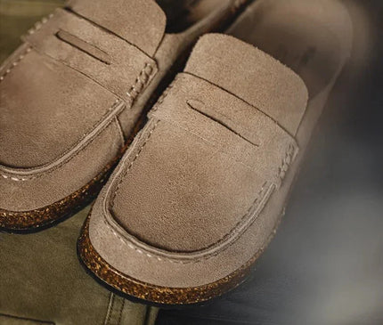 sabot-beige-retro-semelle-liege-texture