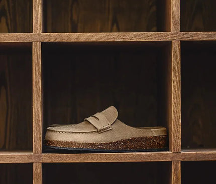 sabot-beige-retro-semelle-liege-texture