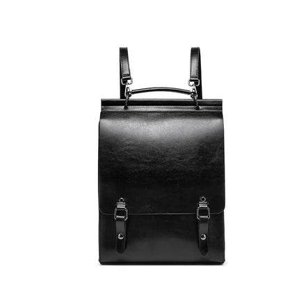 sac-a-dos-rigide-marron-avec-boucles-metalliques-design-retro-structure