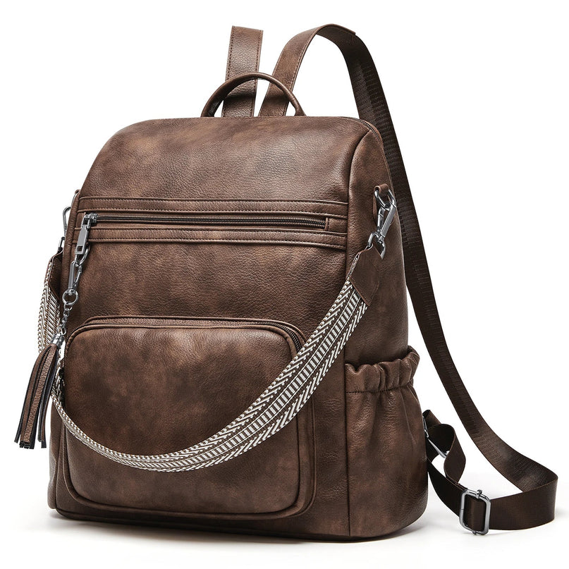 sac-a-dos-marron-chaine-argentee-pampille