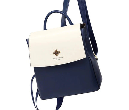 sac-a-dos-bleu-blanc-detail-abeille-doree