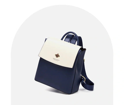 sac-a-dos-bleu-blanc-detail-abeille-doree