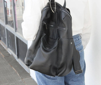 sac-a-dos-noir-souple-pochette