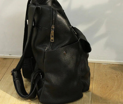sac-a-dos-noir-souple-pochette