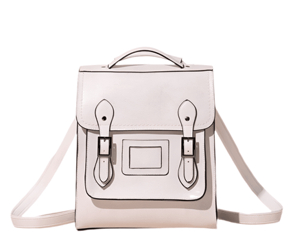 sac-a-dos-rigide-blanc-boucles-vintage-metal