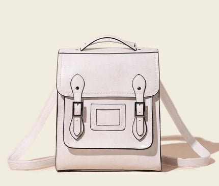 sac-a-dos-rigide-blanc-boucles-vintage-metal