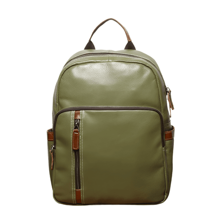 sac-a-dos-vert-olive-poche-frontale-zippee-details-marron