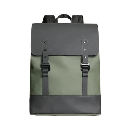 sac-a-dos-compact-nylon-urbain-noir-vert