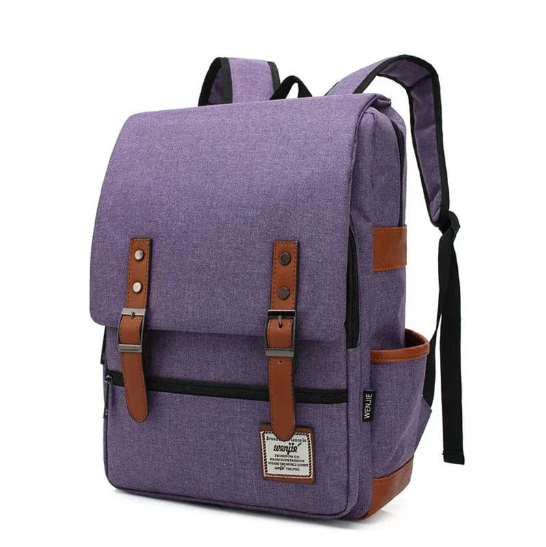 sac-a-dos-violet-sangles-marron-design-retro