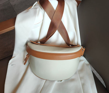sac-banane-compact-blanc-marron-bretelles-ajustables