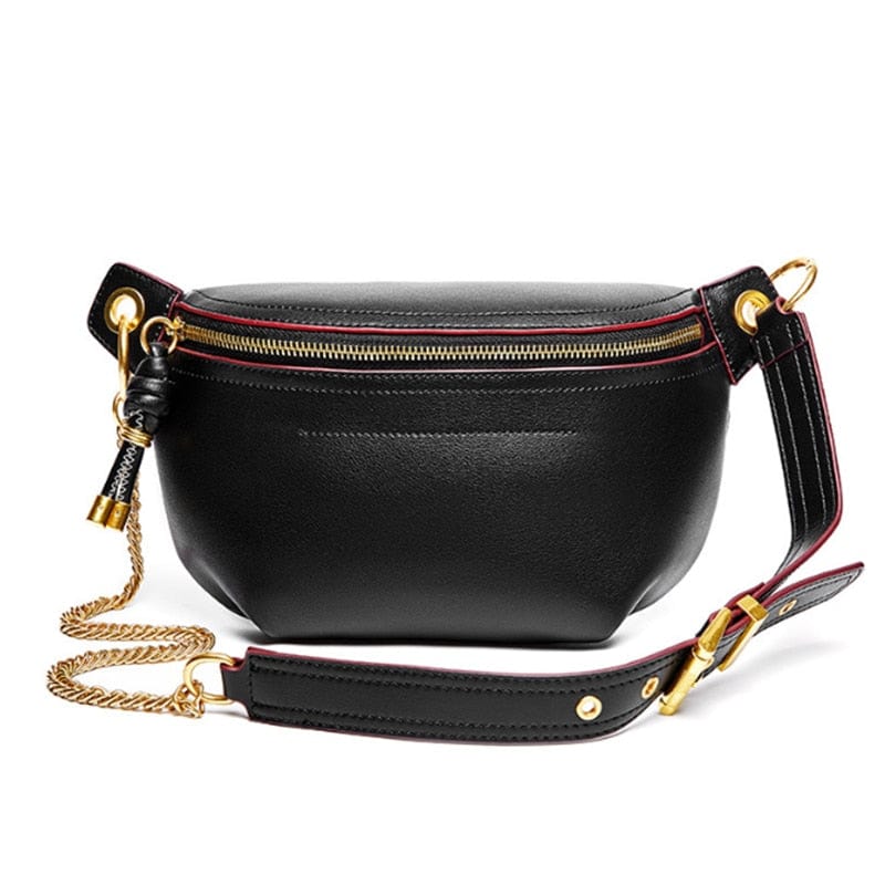 sac-banane-compact-noir-details-dores-chaine-amovible