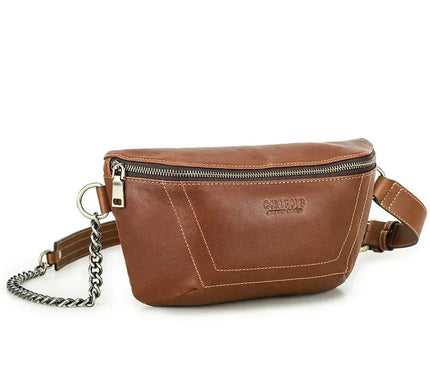 sac-banane-compact-marron-chaine-metallique