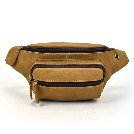 banane-en-cuir-marron-multiples-poches-zippees