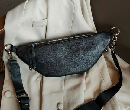 petit-sac-banane-noir-poche-frontale-compact-moderne
