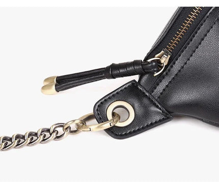 sac-banane-noir-ornement-floral-sangle-reglable