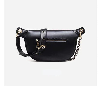 sac-banane-noir-ornement-floral-sangle-reglable