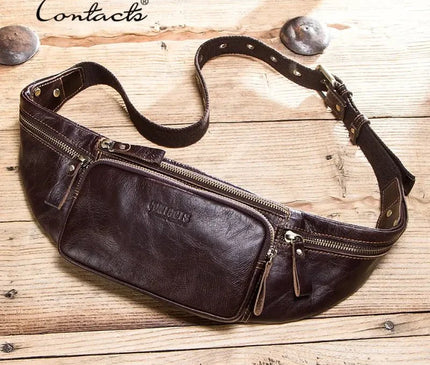 sac-banane-marron-fonce-multiples-compartiments