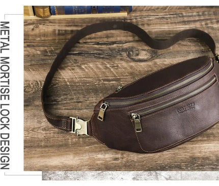 sac-banane-marron-fonce-multi-compartiments-design-ergonomique