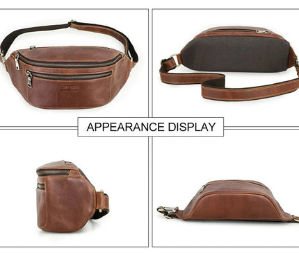 sac-banane-marron-fonce-multi-compartiments-design-ergonomique