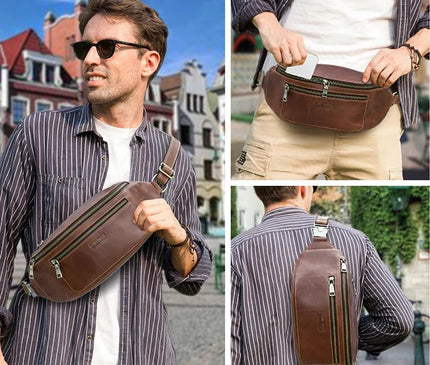 sac-banane-marron-fonce-multi-compartiments-design-ergonomique