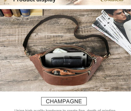 sac-banane-marron-fonce-multi-compartiments-design-ergonomique