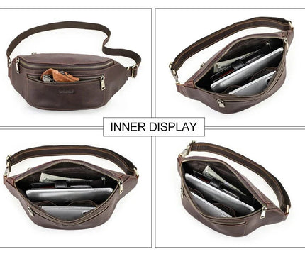 sac-banane-marron-fonce-multi-compartiments-design-ergonomique
