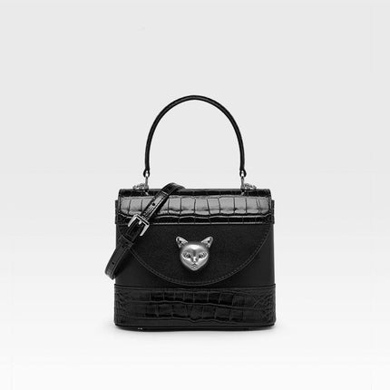 sac-a-main-noir-compact-detail-tete-chat