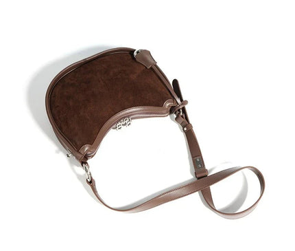 sac-demi-lune-hobo-marron-poignee-reglable