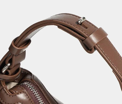 sac-demi-lune-hobo-marron-poignee-reglable