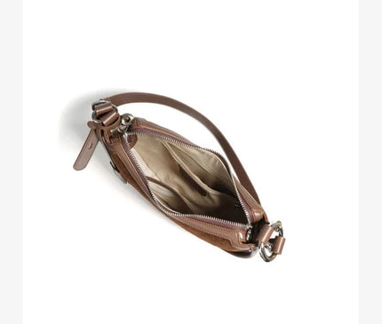 sac-demi-lune-hobo-marron-poignee-reglable