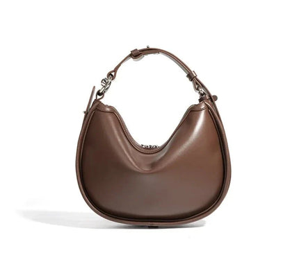 sac-demi-lune-hobo-marron-poignee-reglable