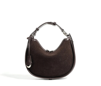 sac-demi-lune-hobo-marron-poignee-reglable